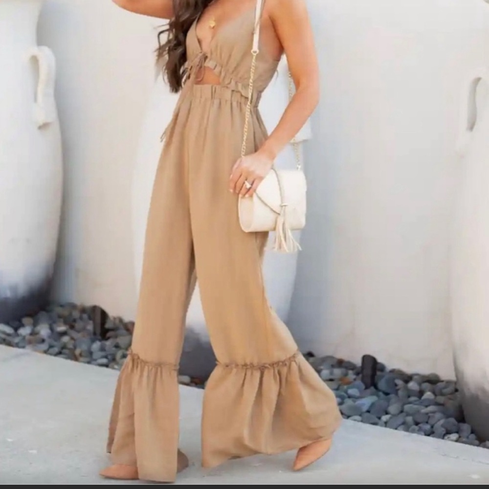 VICI dolls flare jumpsuit